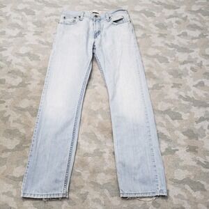 VTG Levi's 514 Jeans Womens 29x30 Blue Y2k Slim Straight Denim Light Wash